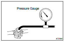 Not using hand-held tester: INSPECT EVAP SYSTEM LINE