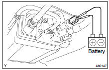 Not using hand-held tester: INSPECT EVAP SYSTEM LINE