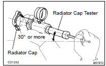  INSPECT RADIATOR CAP SUB-ASSY