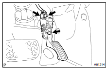 Accelerator pedal rod ASSY