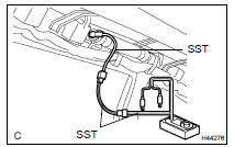  DISPOSE OF CURTAIN SHIELD AIR BAG ASSY LH (WHEN INSTALLED IN VEHICLE)