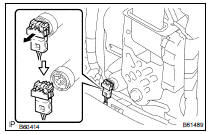 DISPOSE OF FRONT SEAT OUTER BELT ASSY RH (WHEN INSTALLED IN VEHICLE)